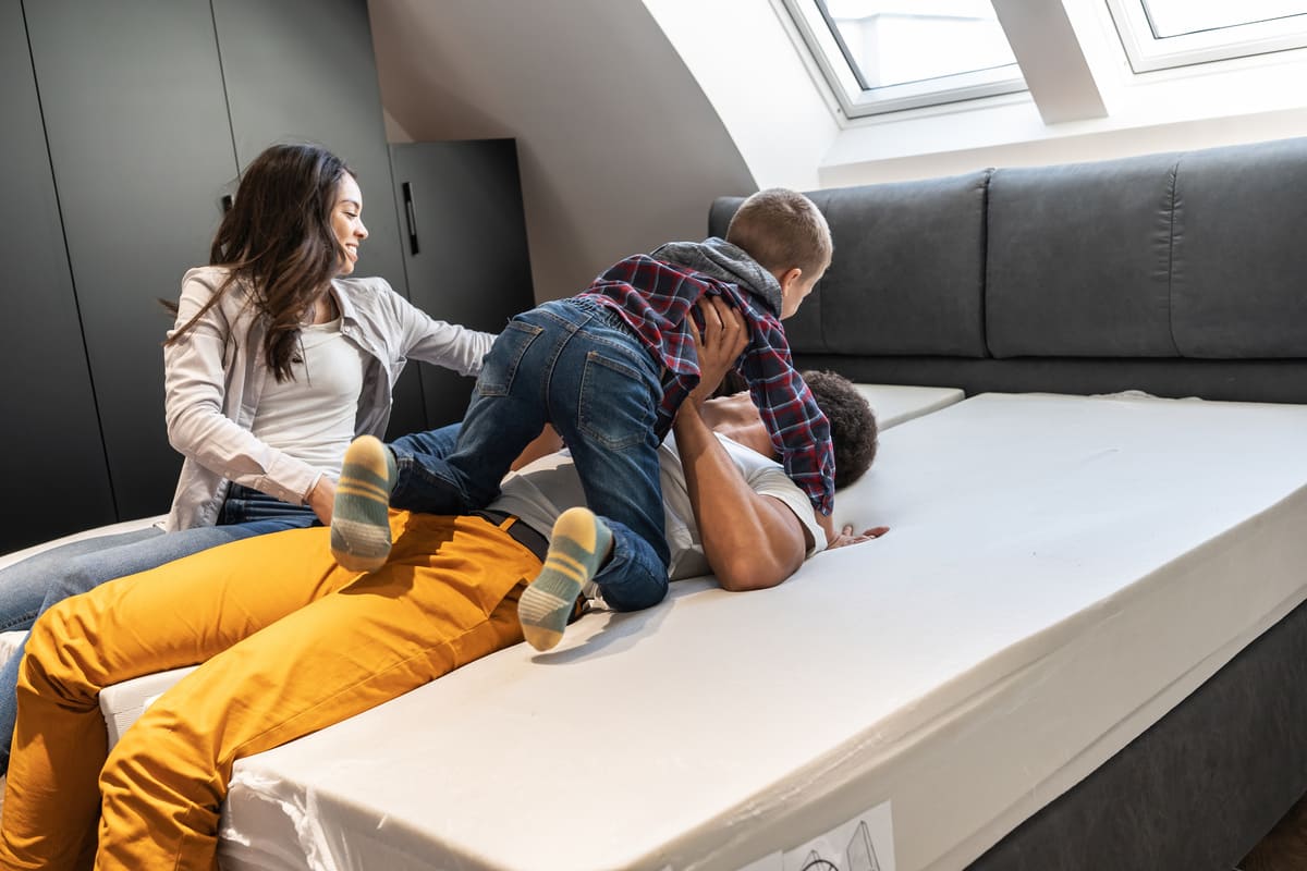Materasso in lattice e memory foam
