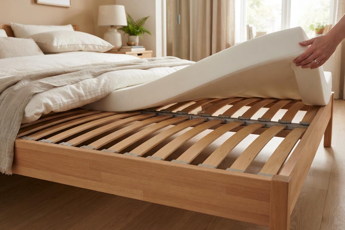 Quando si acquista un nuovo sistema letto, l’attenzione viene spesso concentrata soprattutto sulla scelta del materasso, ma anche la rete a doghe svolge un ruolo fondamentale per garantire comfort, sostegno e durata nel tempo. La base su cui viene appoggiato il materasso non è infatti un semplice elemento di supporto, ma una componente che contribuisce al corretto funzionamento dell’intero letto. Una rete a doghe adeguata permette al materasso di lavorare nel modo previsto, accompagnando i movimenti del corpo e favorendo una distribuzione più equilibrata del peso. Al contrario, una base non adatta può modificare la sensazione percepita durante il riposo e influenzare le prestazioni del materasso, anche quando quest’ultimo è realizzato con materiali di alta qualità. La scelta della rete a doghe deve tenere conto di diversi aspetti, perché ogni persona ha esigenze differenti e ogni materasso presenta caratteristiche specifiche. Peso corporeo, dimensioni del letto, tipologia di materasso e preferenze personali sono tutti elementi che contribuiscono a determinare quale soluzione possa offrire il miglior equilibrio tra sostegno e comfort. Negli ultimi anni le reti a doghe si sono evolute molto, grazie all’utilizzo di materiali resistenti, sistemi di regolazione e strutture progettate per adattarsi meglio alle diverse necessità. Esistono modelli pensati per lavorare con materassi in memory foam, soluzioni specifiche per materassi a molle o reti capaci di offrire un sostegno più flessibile e personalizzato. Anche la corretta combinazione tra materasso e rete può incidere sulla qualità del riposo quotidiano. Un sistema letto ben progettato permette infatti di valorizzare le caratteristiche dei materiali e mantenere più a lungo le prestazioni originali dei prodotti. In questo articolo analizzeremo gli aspetti più importanti da valutare nella scelta di una rete a doghe, approfondendo il rapporto tra peso della persona, caratteristiche del materasso e struttura della rete, per comprendere quali elementi considerare prima dell’acquisto e creare un ambiente di riposo confortevole e funzionale.
